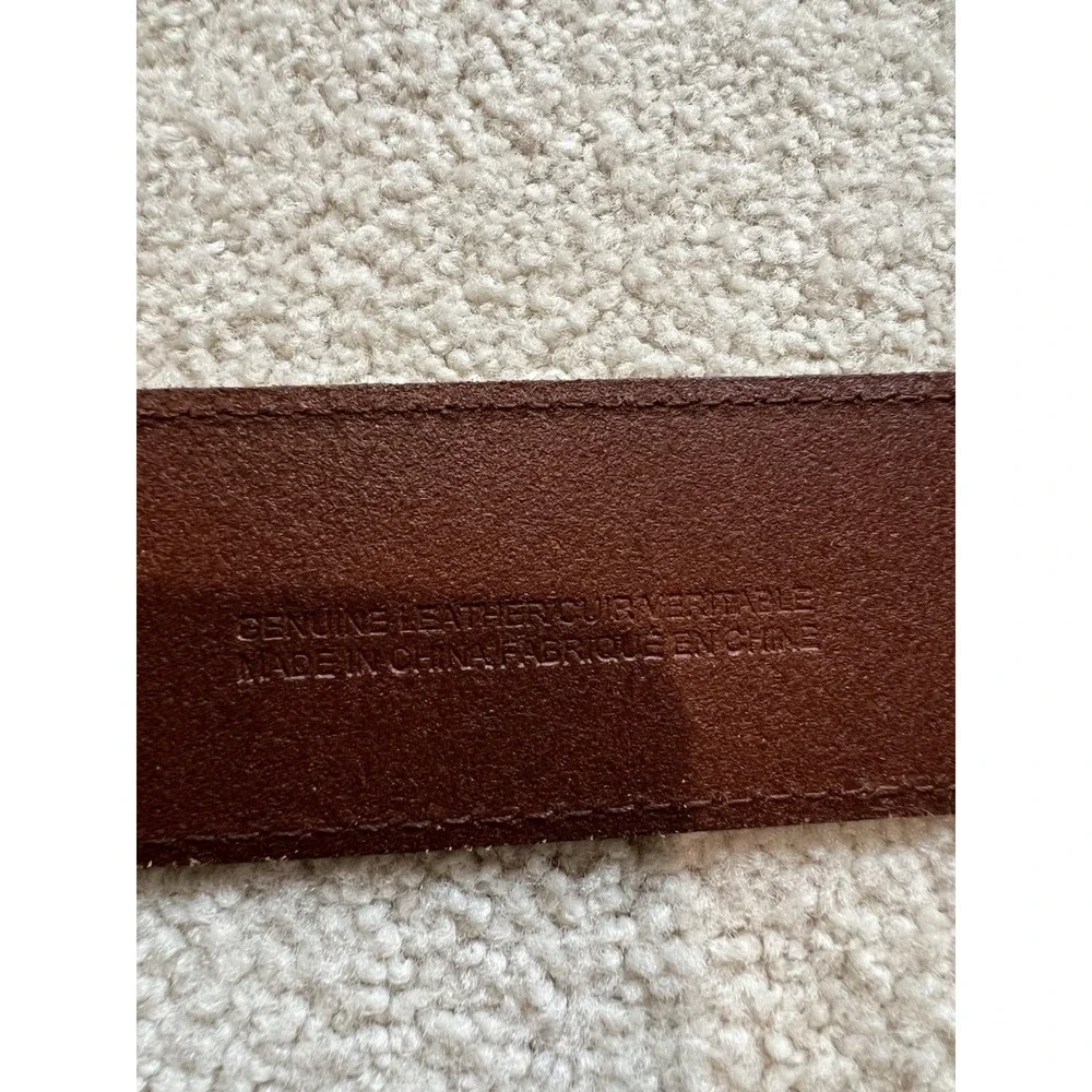Anthropologie Womens Brown 100% Genuine Leather Belt Size‎ Medium Western Boho